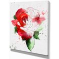 thumbnail image 2 of Illustration de Rose Dessinée à la Main Rouge - Impression sur Toile Florale, 2 of 4