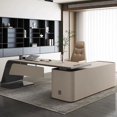 thumbnail image 2 of L Shaped Organizers Office Desk Executive Floor Modern European Computer Desks Writing Supplies Mesa De Escritorio Furniture My Lux Decor Round, 2 of 26