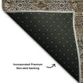 thumbnail image 3 of Addison Rugs Mayfield Washable Transitional Floral Chocolate Rectangle Rug, 10' x 14', 3 of 6