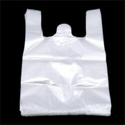 100pcs/Pack Transparent Plastic Bags Multi-purpose Shopping Bag Supermarket Bags Food Packaging Home Storage Kitchen Supplies White 15X26 CM