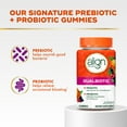 thumbnail image 3 of Align Dualbiotic, Prebiotics and Probiotics for Women and Men, Probiotics for Digestive Health, Prebiotics Help Nourish Good Bacteria, Natural Fruit Flavors, 60 Probiotic Gummies, 3 of 9