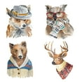 thumbnail image 2 of Loreth, Lanie 26x26 White Modern Wood Framed Museum Art Print Titled - Woodland Friends Portraits, 2 of 4
