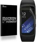Samsung Gear Fit2 Pro [3-Pack BISEN] Ultra Clear [Full Cover] Screen Protector, Anti-Scratch, Anti-Shock