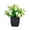 White, variant on Bcylexb Mini Fake Potted Plants, 7 inch Small Artificial Plants with Colorful Flowers Greenery Plants for Table Home Bathroom Window Office Decor