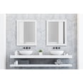 thumbnail image 2 of DesignOvation Bosc Framed Decorative Rectangle Wall Mirror, 22 x 28, White, Transitional Rectangular Vanity Mirror for Use as Bathroom Mirror for Over Sink or Refined Entryway Mirror, 2 of 7
