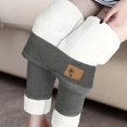 thumbnail image 5 of Pantalones de yoga de invierno de talle alto, entrenamiento térmico cálido, polainas de invierno, entrenamiento de color sólido en casa, 5 of 5