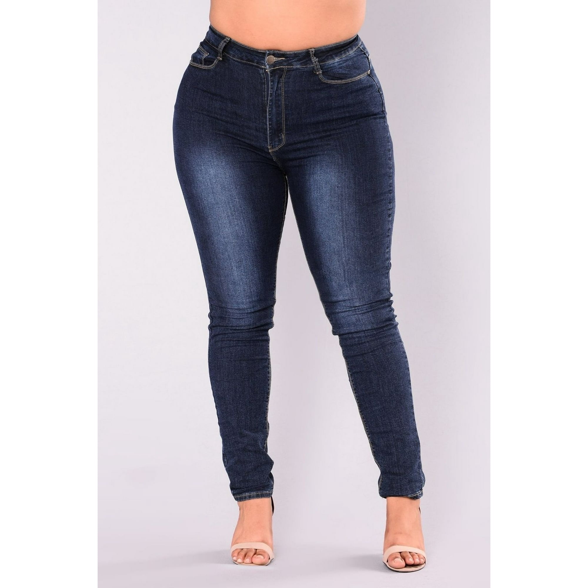 High waisted stretch jeans online