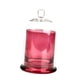 thumbnail image 3 of Candelabro de cúpula de vidrio cloche con asa en la parte superior, cúpula de campana de vidrio con base para Rosa roja, 3 of 9