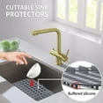 thumbnail image 3 of JUNWELL Silicone Sink Protector Heat-Resistant Sink Liner Mat Anti-Slip Kitchen Sink Mats Large Sink Drainer Mat Reusable Portable, 3 of 9