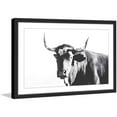 thumbnail image 2 of "Steer Face" Framed Painting Print, 2 of 4