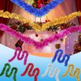 thumbnail image 3 of 6.56Ft Christmas Tinsels Garland, Xmas Tree Decorations Metallic Tinsels Twists Garland Hanging Decorations, for Christmas Holiday Birthday Party Decor, 3 of 3