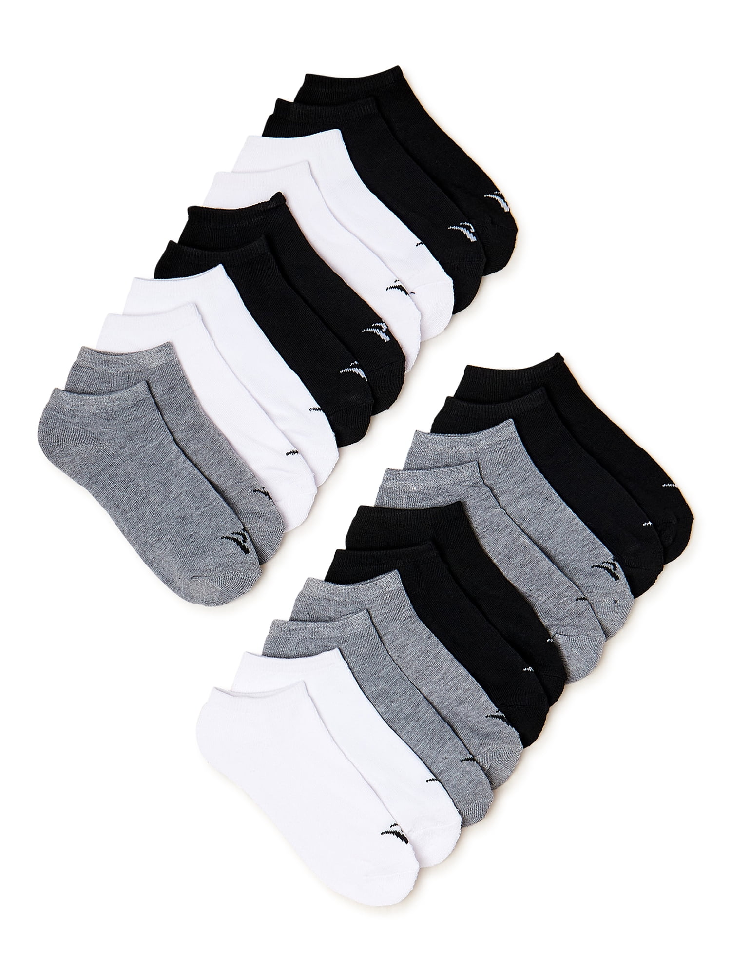 Boys no show socks 15 pairs sports patterns Choose your size 