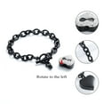 thumbnail image 3 of 20cm Personalize Infinity Love Heart Locket Chain Link Bracelet Keepsake Cremation Jewelry for Ashes of Loved One Memorial Funeral Urn Bracelet for Ashes Holder, 3 of 12