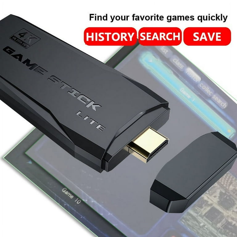 M8 Pro Game Stick 4K HDMI HD Video Console 2.4G Wireless Controller For  PS1/FC/GB/GBA Arcade Retro TV Game Console 20000+ Games