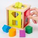 thumbnail image 2 of Juguete clasificador de formas de madera para niños pequeños, multicolor, L: 5,9, ancho: 4,8, alto: 6,7 pulgadas ER, 2 of 3