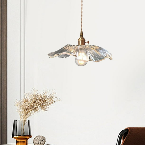 Lámpara colgante de flores decorativa perfecl cristal Transparente grande