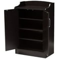 thumbnail image 3 of Baxton Studio Verdell Shoe Cabinet in Wenge Brown, 3 of 10