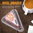 thumbnail image 7 of Scheam 100 Pcs Transparent Cake Slice Plastic Containers with Lids 5 Inches Hinged Lid Cheese cake Container, for Bakery and Cafe Take Out Packaging ., 7 of 7