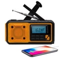 thumbnail image 5 of 4000mAh Solar Power Emergency Radio Hand Crank Charging AM/FM SW Multi BAND Radio LED Reading Flashlight EU Version, 5 of 5