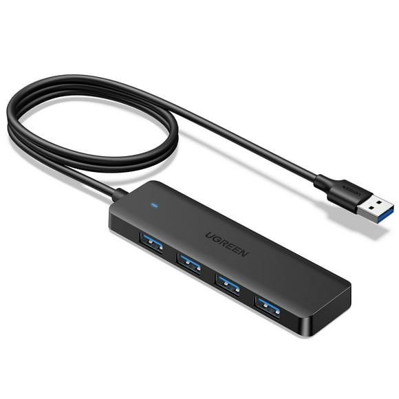 Hub USB UGREEN USB 3.0 de 4 puertos ultrafino para ordenador portátil de sobremesa