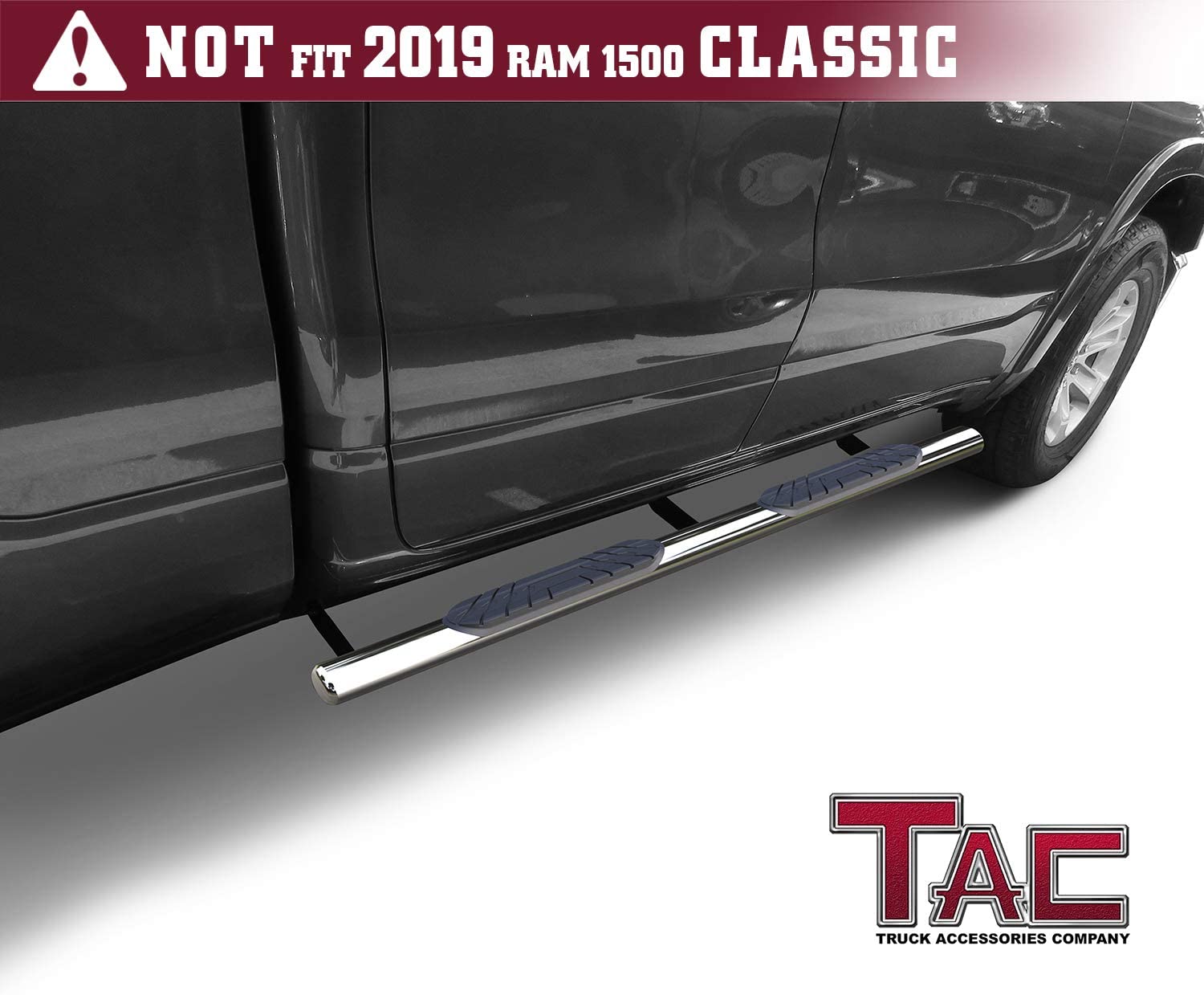 TAC Side Steps Running Boards Fit 2019-2023 Dodge RAM 1500 Quad