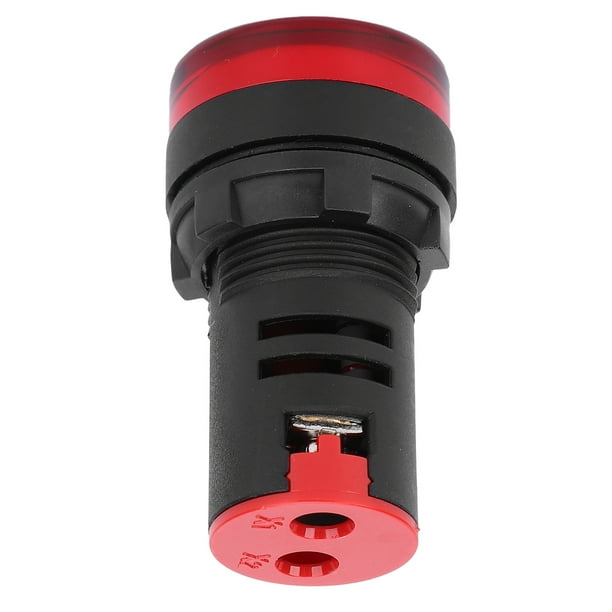 Luz de señal LED lámpara de montaje de 22 mm Puerto de cableado a prueba de polvo fácil de identificar Presión de trabajo de 1000000 veces para autopartes para accesorios LHCER Otros