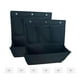 thumbnail image 1 of Bolsa de almacenamiento colgante que ahorra espacio, plegable, de tela Oxford, color negro, organizador de pared para baño, guardería, juguetes, 2x, 1 of 8