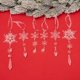 thumbnail image 1 of Adornos de Copos de Nieve Navideños XINYU Acrílico Transparente, 1 of 7