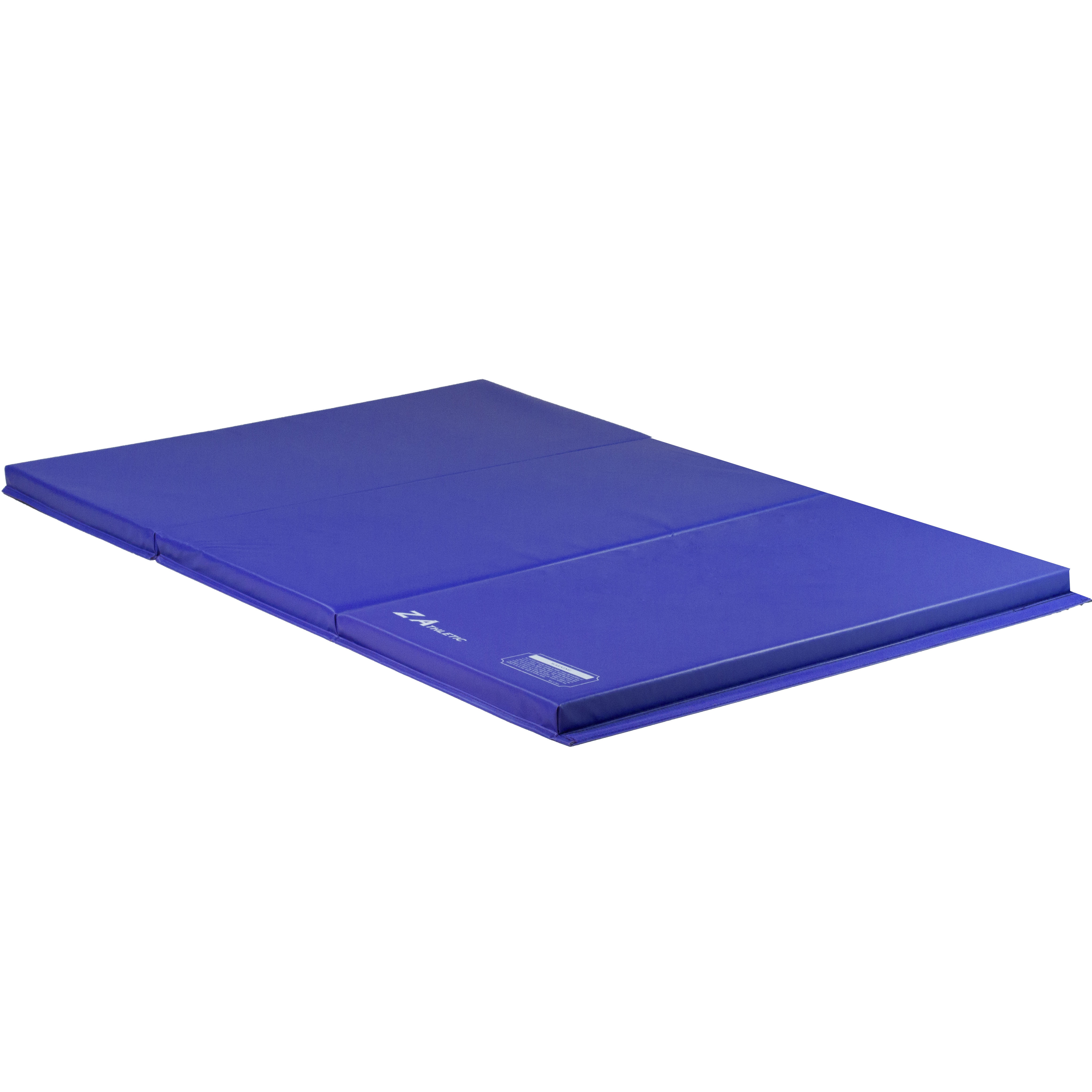 blue gymnastics mat