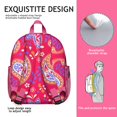 thumbnail image 2 of Antique Paisley Backpack - Waterproof Ergonomic School Bag with Breathable Padded Back, 2 of 5