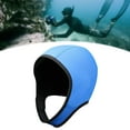 thumbnail image 6 of AMLESO Diving Hood Swim Hat, Neoprene Wetsuit Hood Headgear with Chin Strap, Swimming Cap Thermal Hood, for Swimming Surfing Rafting Blue, 6 of 10