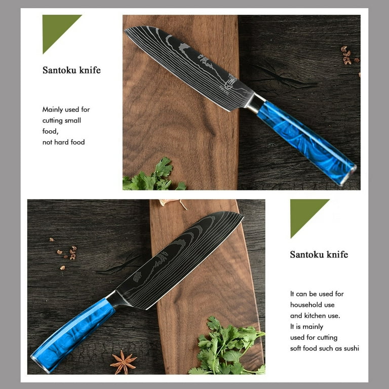  FULLHI Knife Set, 14pcs Japanese Knife Set, Premium German  Stainless Steel Kitchen Knife Set: Home & Kitchen
