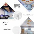 thumbnail image 6 of 4 Pack Sweet Summer Fluorescent Light Covers for Ceiling Lights Watermelon Juice Bee Lemon Black White Plaid Yellow Magnetic Ceiling Light Covers Overhead Light Filters for Office Classroom Home, 6 of 9
