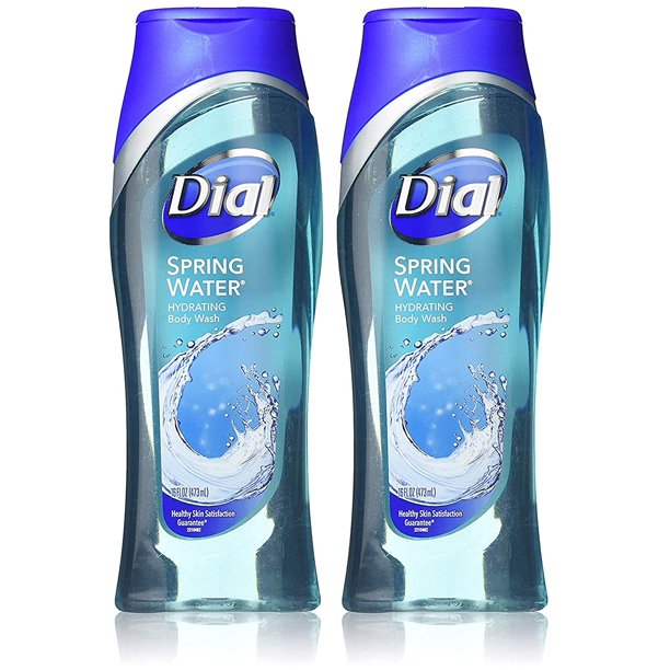 Dial Body Wash Spring Water 16 Ounce Hydrating (473ml) (Pack of 2