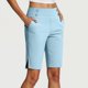 thumbnail image 1 of MKLEKYY Leggings Capris para mujer, pantalones de yoga elásticos de verano hasta la rodilla para entrenamiento, pantalones casuales con cintura elástica y bolsillos, 1 of 5