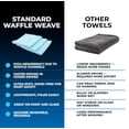 thumbnail image 3 of The Rag Company - Standard Waffle Weave - Microfiber Towels For Cars - 370gsm, 16in x 16in, Light Blue (3 Pack), 3 of 10