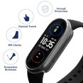 thumbnail image 3 of Flmtop 1PC Touch Sensitive Watch Screen Protector Electroplated Smartwatch Cases Shockproof Bubble-Free Protective Cover Transparent Watch Shell Protector Compatible with Xiaomi Mi Band 3/4/5/6/7, 3 of 10