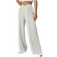 thumbnail image 6 of Utoimkio Clearance Women's Wide Leg Flowy Lounge Pants High Waisted Casual Loose Summer Yoga Pants for Women, 6 of 7