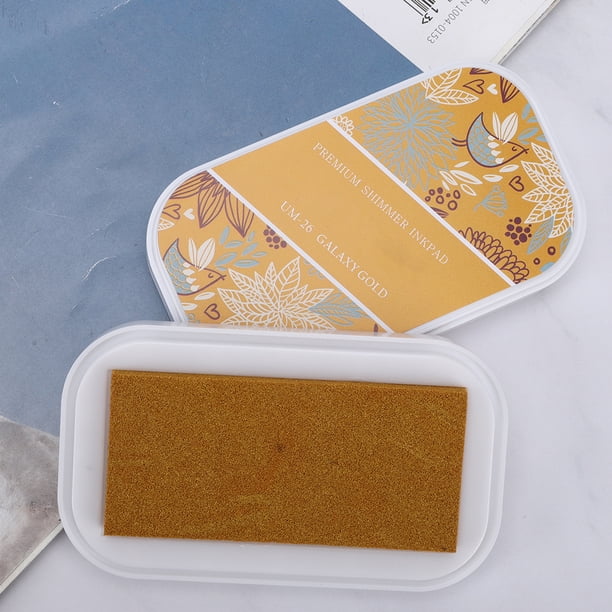 Almohadilla de Tinta para remitentes, Juego Grande de Almohadillas de Tinta para Seless de Goma para Bricolaje, Almohadillas de Tinta Artesanales Coloridas No Tóxica,