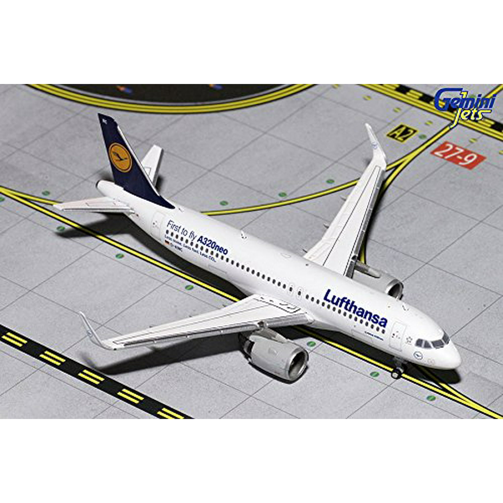 Gemini Jets GJ1610 1-400 Lufthansa Airbus A320neo - 11.12 x 8.53
