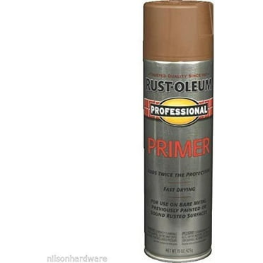 3 Pk 15 Oz Red RustOleum Professional Fast Dry Spray Primer 7569-838