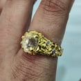 thumbnail image 6 of Natural Citrine Ring, Citrine Mens Designer Ring, November Birthstone, Yellow Gold, 925 Sterling Silver, CZ Mens Ring, Christmas, Thanksgiving, Handmade, Statement Jewelry, Mens Ring Citrine Jewelry, 6 of 7