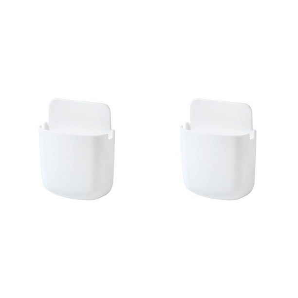 Organizador de pared Billuyoard para control remoto y teléfono inteligente Blanco 2Conjunto
