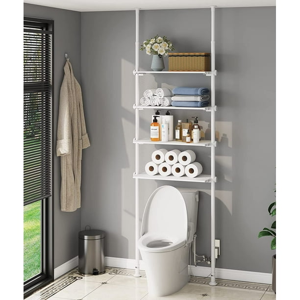 Over The Toilet Storage 4Tier Over Toilet Bathroom Organizer
