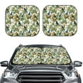 thumbnail image 2 of Windshield Sun Shade, Tropical Cute Parrot Toucan Foldable Car Sun Shade Windshield For Front, 2 Pieces, 2 of 4