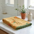 thumbnail image 5 of Unique Bargains 2 Pack Absorbent Quick Dry Hand Towels Fruit Embroidered Yellow 29" x 13", 5 of 6
