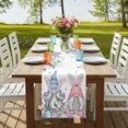 thumbnail image 4 of Table Runners 90 Inches Long Dress Scarves, Gnomes Easter Farmhouse Coffee/Dining/Kitchen Table Runner for Living Room, Colorful Spring Floral Weeping Eggs 13x90 Inch, 4 of 9