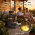 thumbnail image 6 of Outdoor Water Fountain with LED Light, 4-Tiers 21.85" Waterfall Fountain, Indoor/Outdoor Floor Standing Water Feature for Garden, Patio, 6 of 9