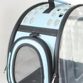 thumbnail image 2 of Cat Sac à Dos de Transporteur Portable Grande Capacité Pliable à Main Capsule Spatiale Sacs Transparents pour l'Extérieur Bleu, 2 of 5