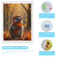 thumbnail image 3 of Diamond Art Kits for Adults, Adorable Hedgehog Autumn Scene 5D Diamond Painting Kits for Adults Beginners, DIY Full Drill Diamond Painting, Gem Art and Crafts 12x16, 3 of 7